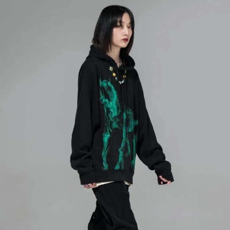 Y2KROBE Grunge Skeleton Oversized Black Hoodie Y2K Clothes Emo Egirl Sweatshirt Harajuku Print Dark Aesthetics Streetwear Casual
Y2KROBE Grunge Skeleton Oversized Black Hoodie Y2K Clothes Emo Egirl Sweatshirt Harajuku Print Dark Aesthetics Streetwear Casual