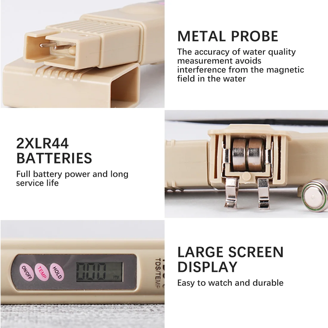 Portable Pen Portable Digital Water Meter Filter Measuring Water Quality Purity Tester TDS Meter 0-9999 ppm
Portable Pen Portable Digital Water Meter Filter Measuring Water Quality Purity Tester TDS Meter 0-9999 ppm