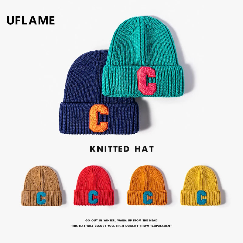 UFLAME Trendy Women's Winter Hat Letter C Embroidery Knitted Cap Autumn Unisex Warmer Hip Hop Skullies Beanies Ski Hat Bonnets
UFLAME Trendy Women's Winter Hat Letter C Embroidery Knitted Cap Autumn Unisex Warmer Hip Hop Skullies Beanies Ski Hat Bonnets