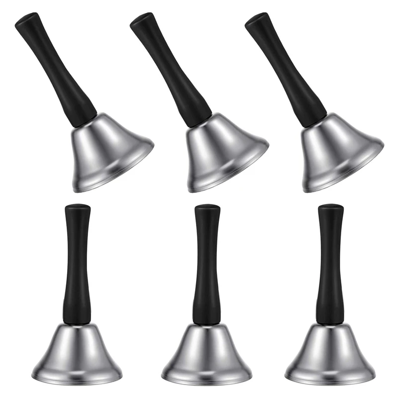 3 Pack Steel Handbell Call Bell School Desk Ringbell for Wedding Events Decoration Food Line Alarm Jingles
3 Pack Steel Handbell Call Bell School Desk Ringbell for Wedding Events Decoration Food Line Alarm Jingles