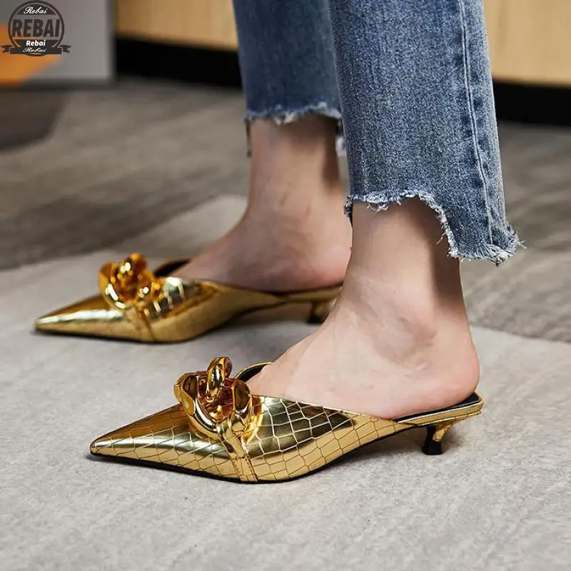 2021 Luxury Metal Summer High Heels Shoes Women Sandals Pointed Toe Pumps Wedding Party Shoes Sandals For Women Big Size 34-39
2021 Luxury Metal Summer High Heels Shoes Women Sandals Pointed Toe Pumps Wedding Party Shoes Sandals For Women Big Size 34-39