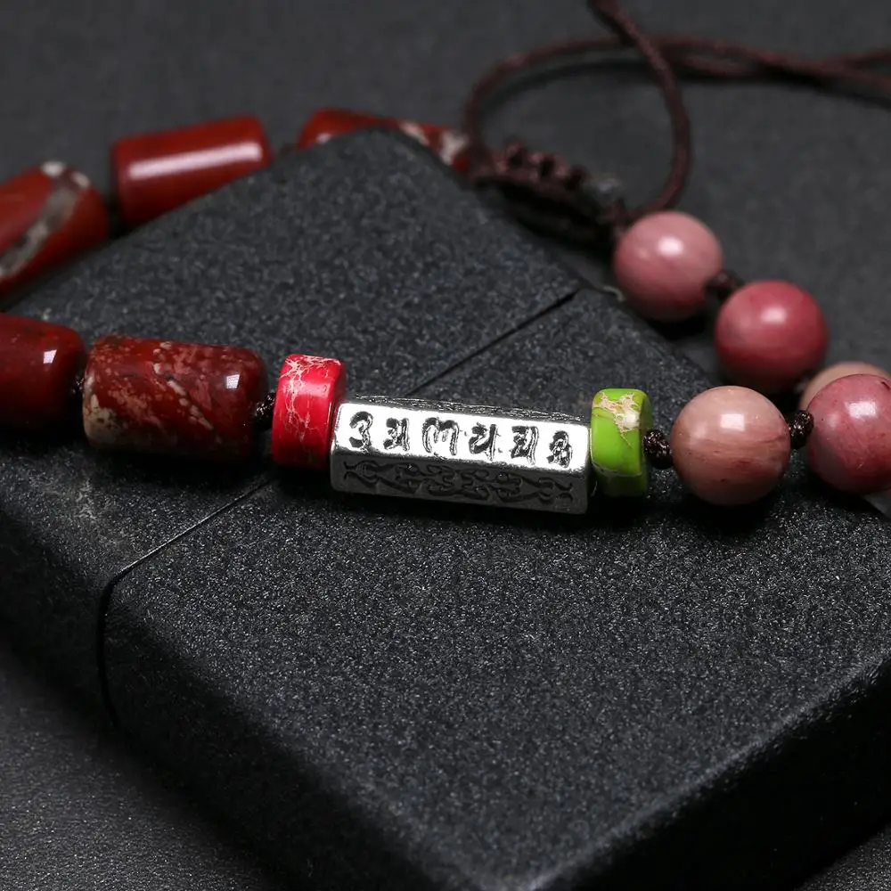 Tibetan Buddhist OM Charm Bracelets Knotted Wove Yoga Natural Rhodochrosite Women Handmade Lucky Bracelet Adjustable
Tibetan Buddhist OM Charm Bracelets Knotted Wove Yoga Natural Rhodochrosite Women Handmade Lucky Bracelet Adjustable