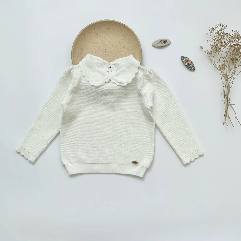 Свитера для девочек Осень зима детские вязаные свитера и пуловеры кардиган с