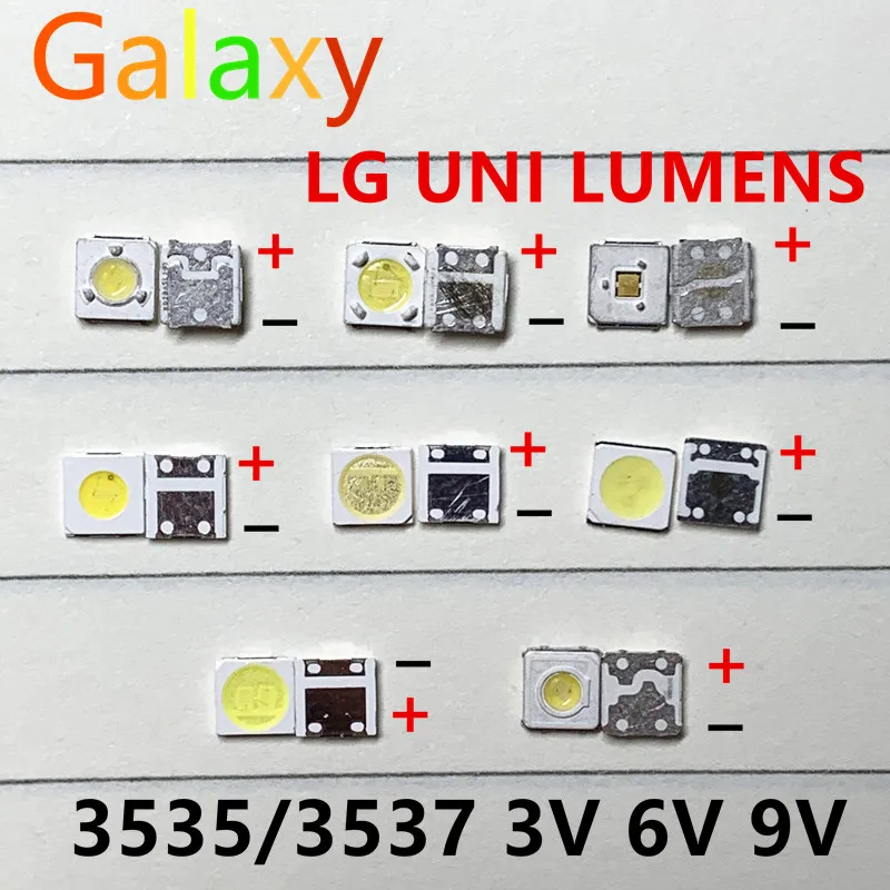 5 100 шт. светодиодные подсветки для LG UNI SAMSUNG 1 Вт 3 в 2 6 3535 4 Вт|Подвесные лампочки| |