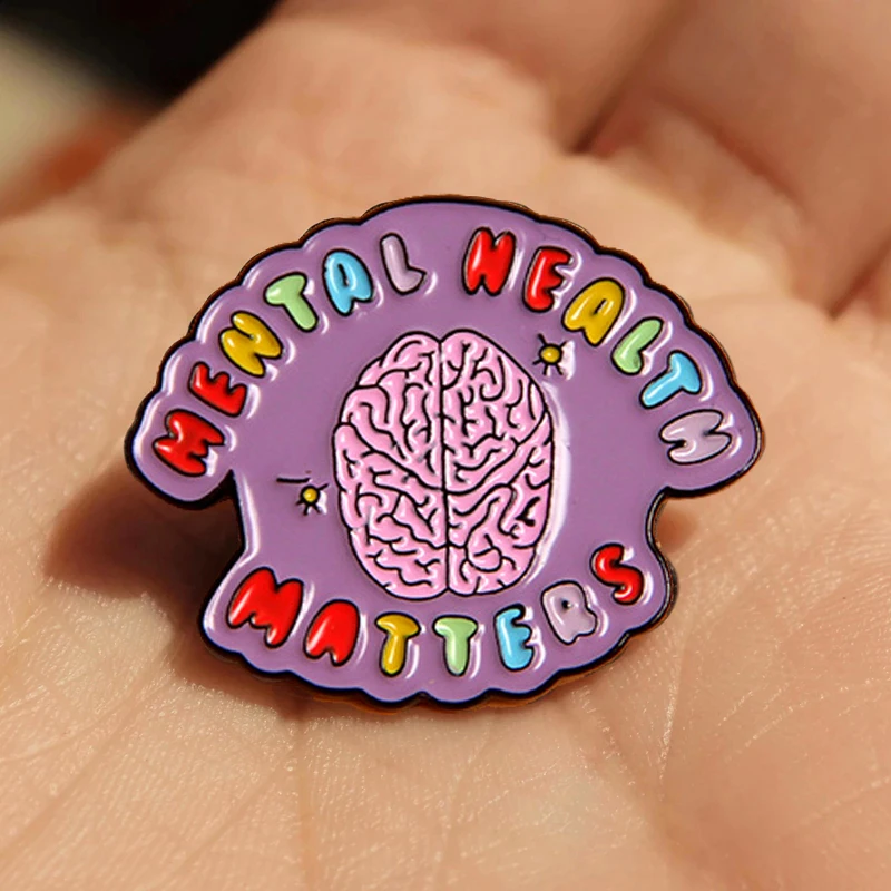 Mental Wellbeing Fight The Stigma Psychology Therapy Disease Awareness Brain Depression Anxiety Inspirational Enamel Pin Brooch
Mental Wellbeing Fight The Stigma Psychology Therapy Disease Awareness Brain Depression Anxiety Inspirational Enamel Pin Brooch