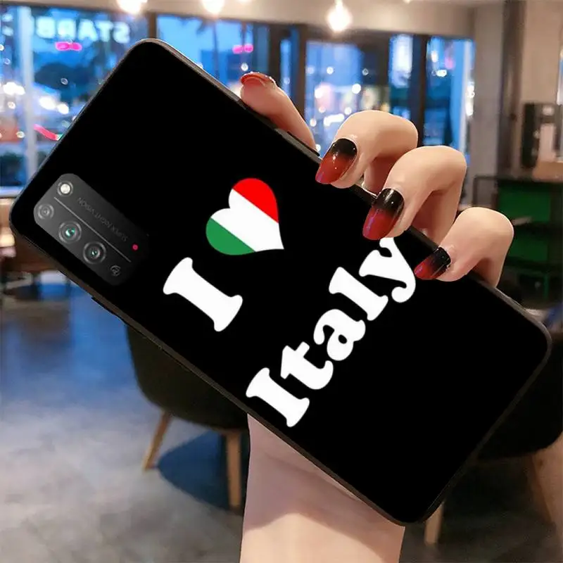Мягкий чехол для телефона Huawei Honor 30 20 10 9 8 8x 8c v30 Lite view pro с итальянским флагом |