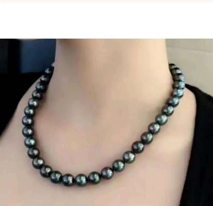 Free Shipping 9-10mm natural tahitian black pearl necklace
Free Shipping 9-10mm natural tahitian black pearl necklace