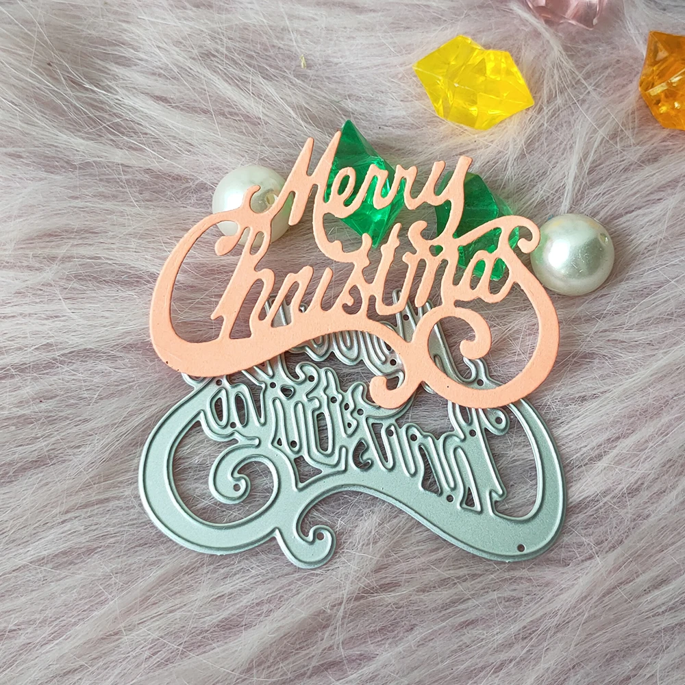 New Merry Christmas metal cutting die mould scrapbook decoration embossed photo album decoration card making DIY handicrafts
New Merry Christmas metal cutting die mould scrapbook decoration embossed photo album decoration card making DIY handicrafts