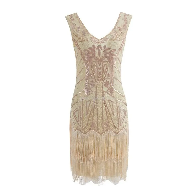 Summer Dress Women Long Vintage 1920s Women Flapper Dress Costume Dress Fringed Sequin Tassel Dress Vestito Donna
Summer Dress Women Long Vintage 1920s Women Flapper Dress Costume Dress Fringed Sequin Tassel Dress Vestito Donna
