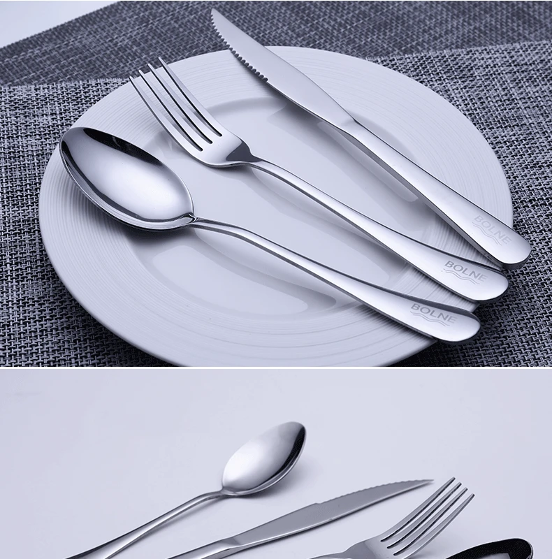 German Cutlery Set Stainless Steel Tableware Dinner Sets Dishes Spoons And Forks Knife Conjunto De Talheres Kitchenware BD50CJ
German Cutlery Set Stainless Steel Tableware Dinner Sets Dishes Spoons And Forks Knife Conjunto De Talheres Kitchenware BD50CJ