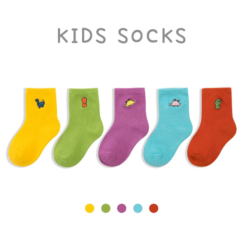 Kids Socks 0-12 years old Cartoon Embroidery Logo Dinosaur Princess Flower Vegetables Pure Cotton Comfortable Girl Boy 5 Pairs
Kids Socks 0-12 years old Cartoon Embroidery Logo Dinosaur Princess Flower Vegetables Pure Cotton Comfortable Girl Boy 5 Pairs