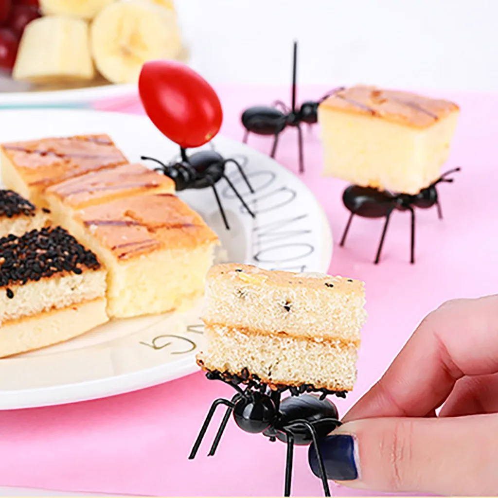 24PC/set Mini Fruit Forks Ant Fruit Fork Newest Tableware Multiple Use Snack Cake Dessert Forks Party Gadgets Kitchen Accessorie 
24PC/set Mini Fruit Forks Ant Fruit Fork Newest Tableware Multiple Use Snack Cake Dessert Forks Party Gadgets Kitchen Accessorie