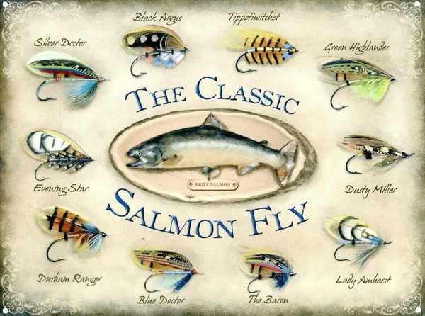 The Classic Salmon Tin Sign art wall decoration,vintage aluminum retro metal sign 
The Classic Salmon Tin Sign art wall decoration,vintage aluminum retro metal sign