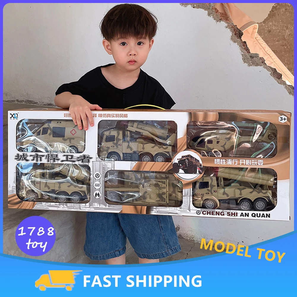 Children's All-resistant Large Military Vehicle Plane Inertia Set Missile Tank Cars Farmer's Truck Toy Educational Toys Boy Gift
Children's All-resistant Large Military Vehicle Plane Inertia Set Missile Tank Cars Farmer's Truck Toy Educational Toys Boy Gift