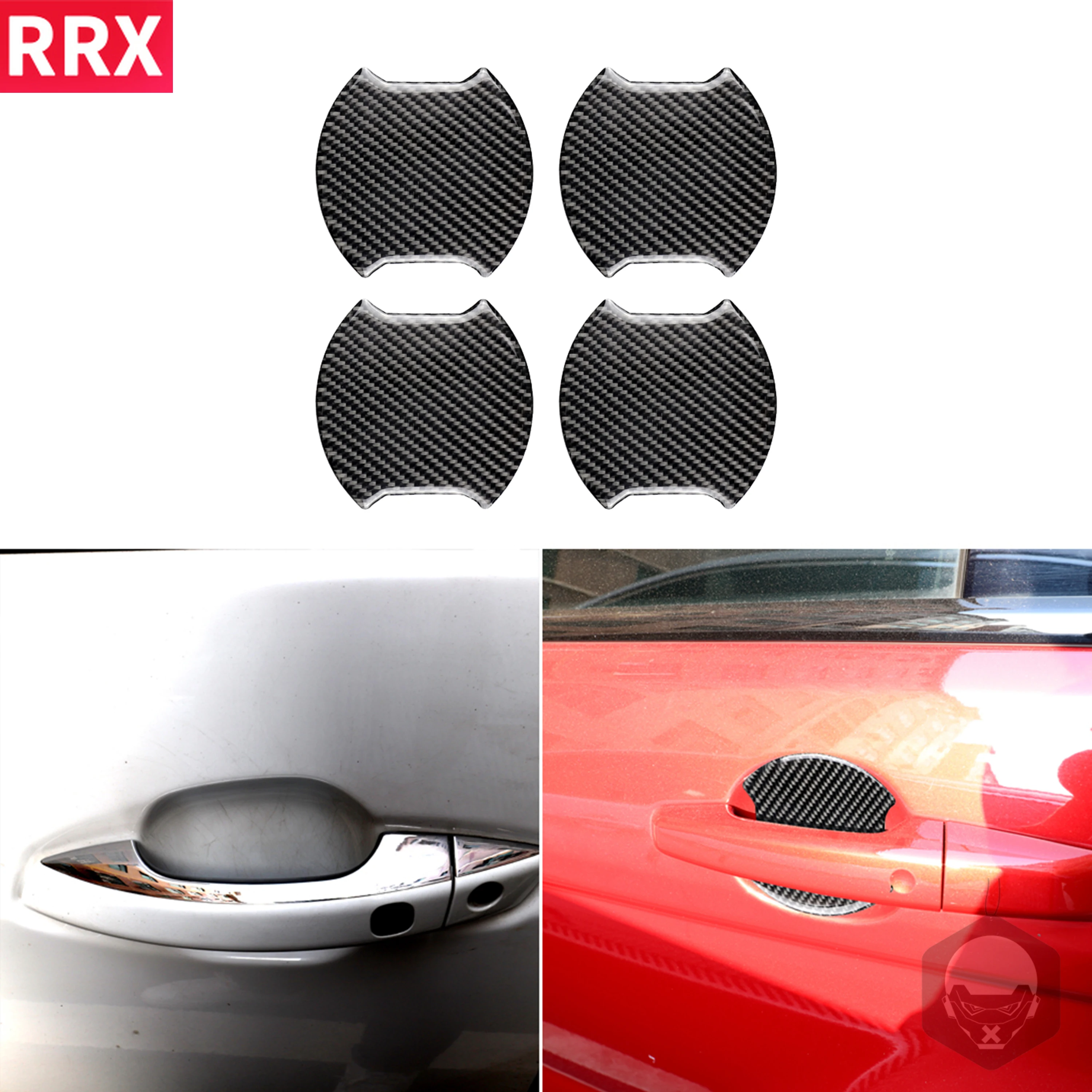 4 шт., универсальные наклейки из углеродного волокна для защиты от царапин 
4 шт., универсальные наклейки из углеродного волокна для защиты от царапин