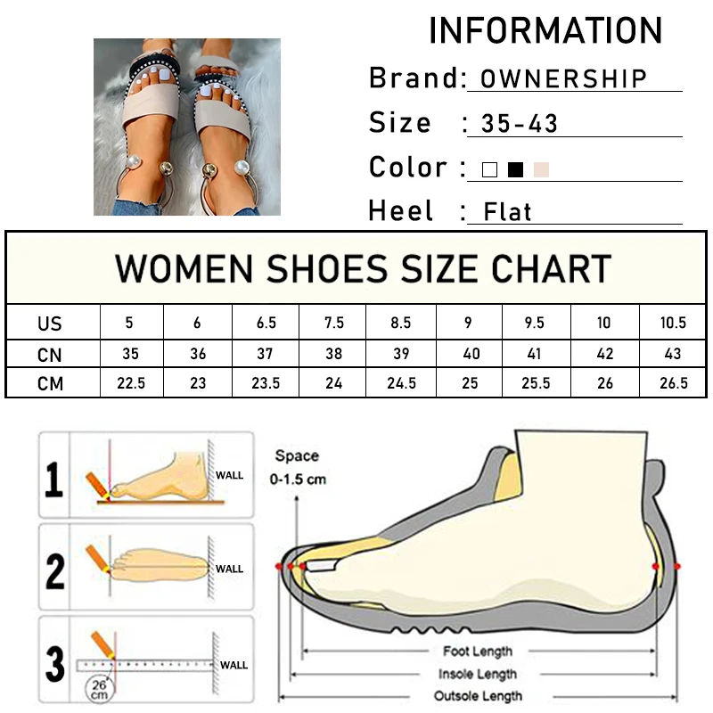 Women Pearl Metal Sandals Female Summer Casual Fashion Flats New Ladies Solid Beach Shoes Woman Footwear Plus Size 35-43
Women Pearl Metal Sandals Female Summer Casual Fashion Flats New Ladies Solid Beach Shoes Woman Footwear Plus Size 35-43