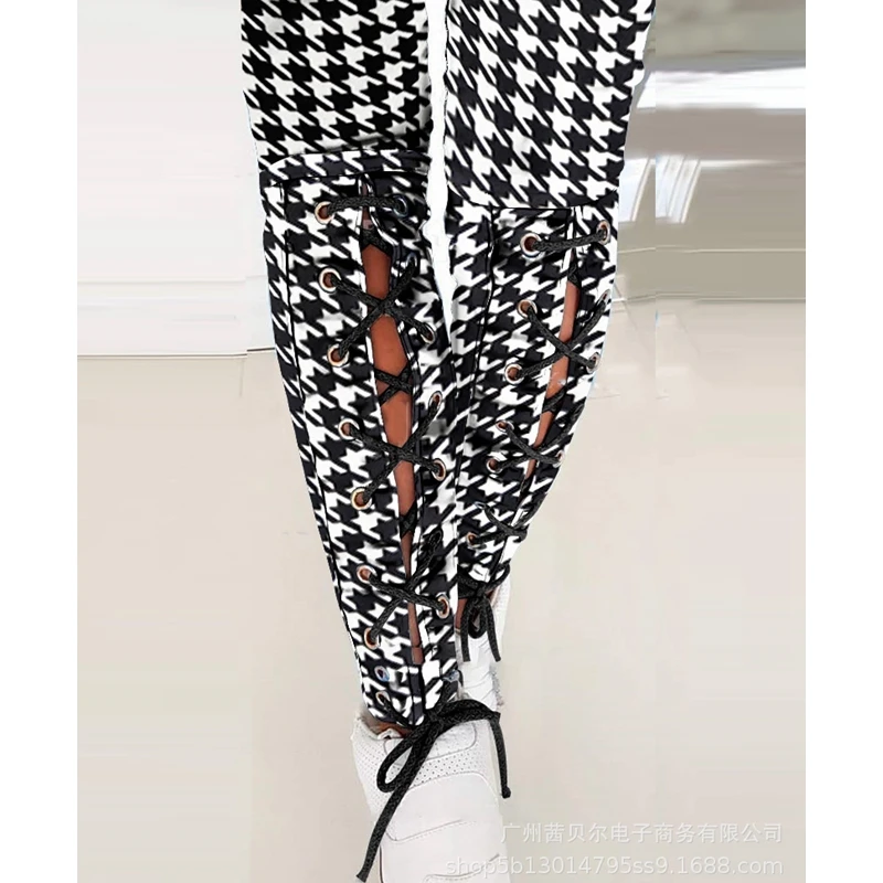 Mandylandy Long Pants Summer Fashion Mid Waist Bandage Pencil Pants Women's Casual Houndstooth Slim Trousers
Mandylandy Long Pants Summer Fashion Mid Waist Bandage Pencil Pants Women's Casual Houndstooth Slim Trousers