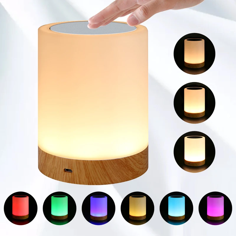Dimmable LED Wood Colorful USB Rechargeable Touching RGB Control Bedside Desk lamp Night Light Pat Light for Living Room Bedroom
Dimmable LED Wood Colorful USB Rechargeable Touching RGB Control Bedside Desk lamp Night Light Pat Light for Living Room Bedroom