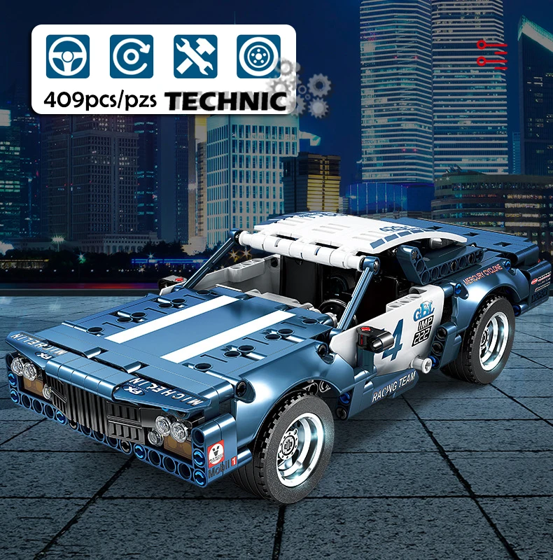 409pcs Technician City Muscle Car Model Building Blocks Constructor Expert Bricks Set Kid Toys For Children Gift
409pcs Technician City Muscle Car Model Building Blocks Constructor Expert Bricks Set Kid Toys For Children Gift