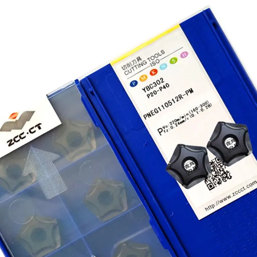 ZCC.CT PNEG110512R-CF YBD152 / PNEG110512R-PF YBC302 / PNEG110512R-PM YBC302 CNC carbide inserts 10PCS/BOX
ZCC.CT PNEG110512R-CF YBD152 / PNEG110512R-PF YBC302 / PNEG110512R-PM YBC302 CNC carbide inserts 10PCS/BOX
