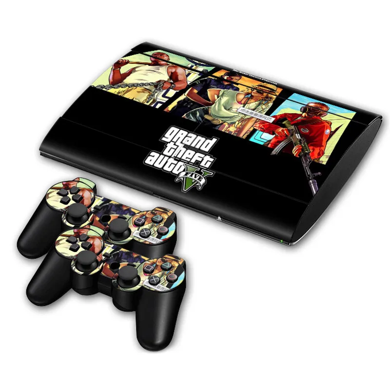 Стикер Grand Theft Auto GTA Skin наклейка для PS3 Slim 4000 PlayStation 3 и контроллеров стикер Super Skins |