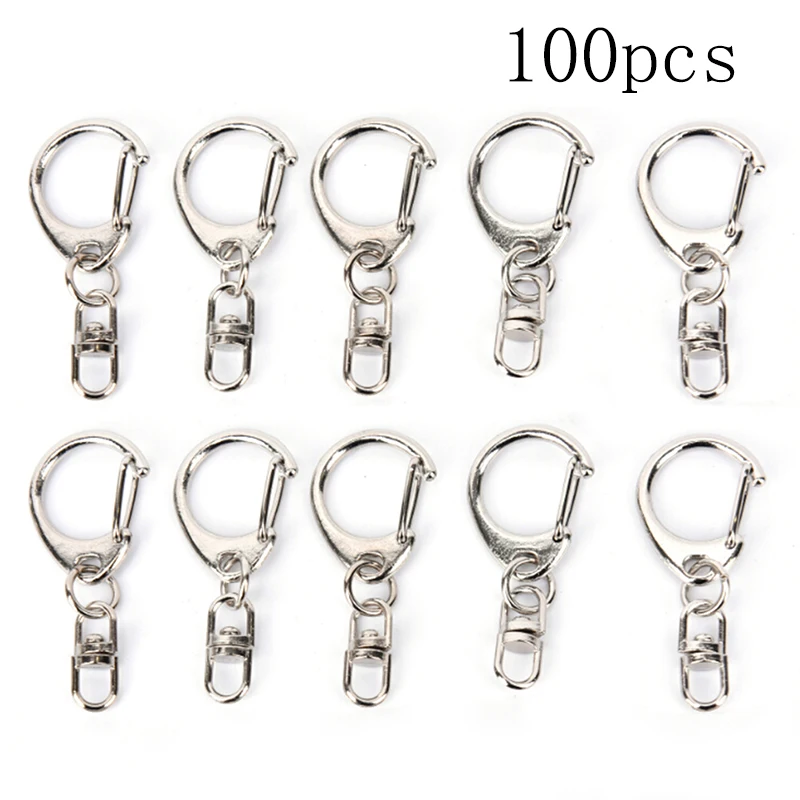 100pcs DIY Polished Keyring Keychain Split Ring Short Chain Key Rings Metal Swivel Clasp Hooks Jewellery Making Parts
100pcs DIY Polished Keyring Keychain Split Ring Short Chain Key Rings Metal Swivel Clasp Hooks Jewellery Making Parts