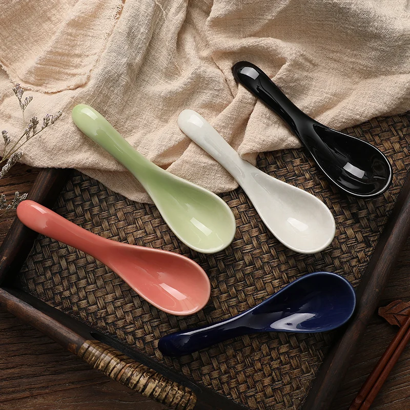 CHANSHOVA modern style solid color ceramic asian soup spoon China porcelain spoon Tableware H039
CHANSHOVA modern style solid color ceramic asian soup spoon China porcelain spoon Tableware H039