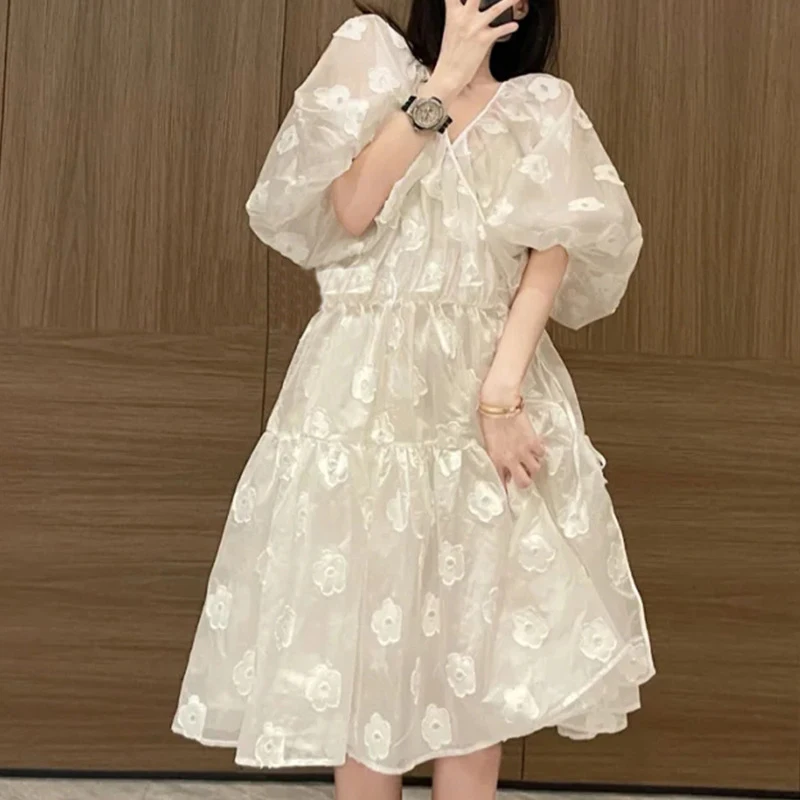 DEAT 2021 New Spring Autumn Fashion Casual V-Neck Short Sleeve Loose Temperament Slim White Short Dress Women SK569
DEAT 2021 New Spring Autumn Fashion Casual V-Neck Short Sleeve Loose Temperament Slim White Short Dress Women SK569