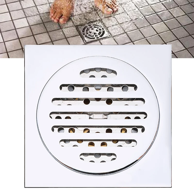 Square Shower Floor Drain Cover Sink Strainer Bathroom Plug Trap Water Drain Filter Bathroom Kitchen Drains
Square Shower Floor Drain Cover Sink Strainer Bathroom Plug Trap Water Drain Filter Bathroom Kitchen Drains