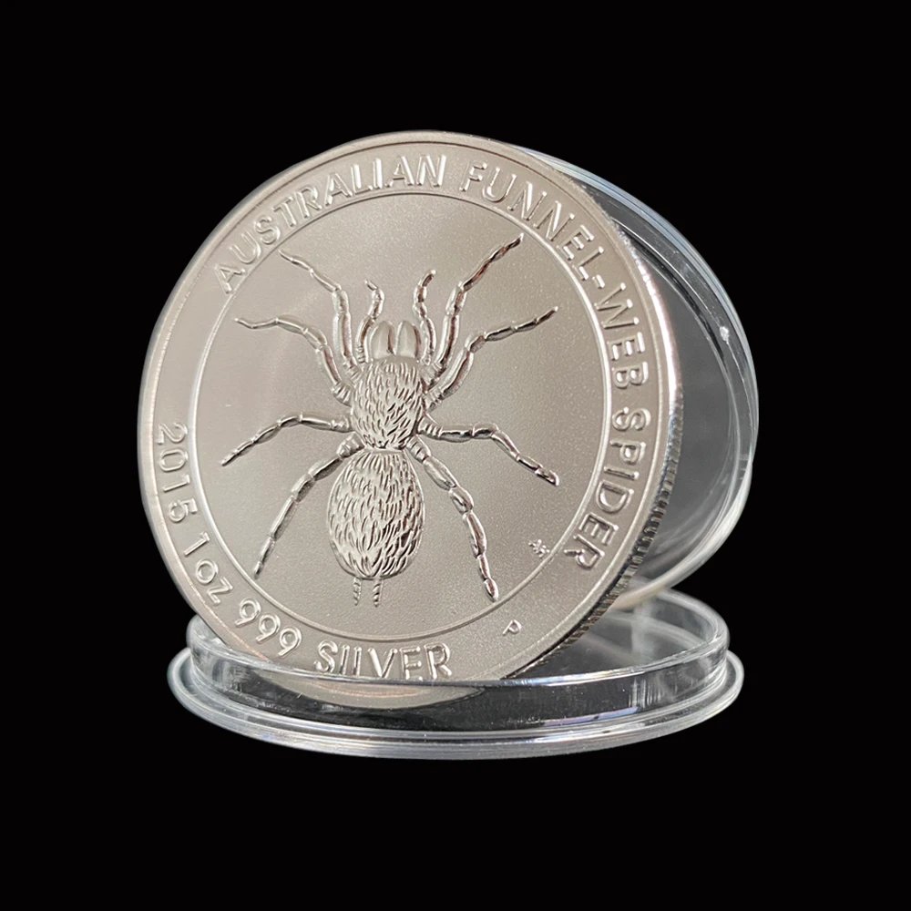 2015 1OZ Australian Funnel-Web Spider Pattern Silver Coin Elizabeth II Creative Gift
2015 1OZ Australian Funnel-Web Spider Pattern Silver Coin Elizabeth II Creative Gift