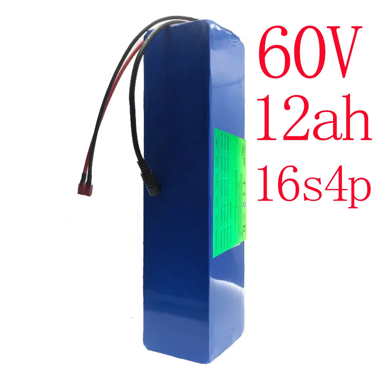60V 12AH Electric Bicycle 60v 12Ah Battery 18650 Rechargeable Battery Pack 16S 4P Built-In 30A BMS Electric Bicycle
60V 12AH Electric Bicycle 60v 12Ah Battery 18650 Rechargeable Battery Pack 16S 4P Built-In 30A BMS Electric Bicycle