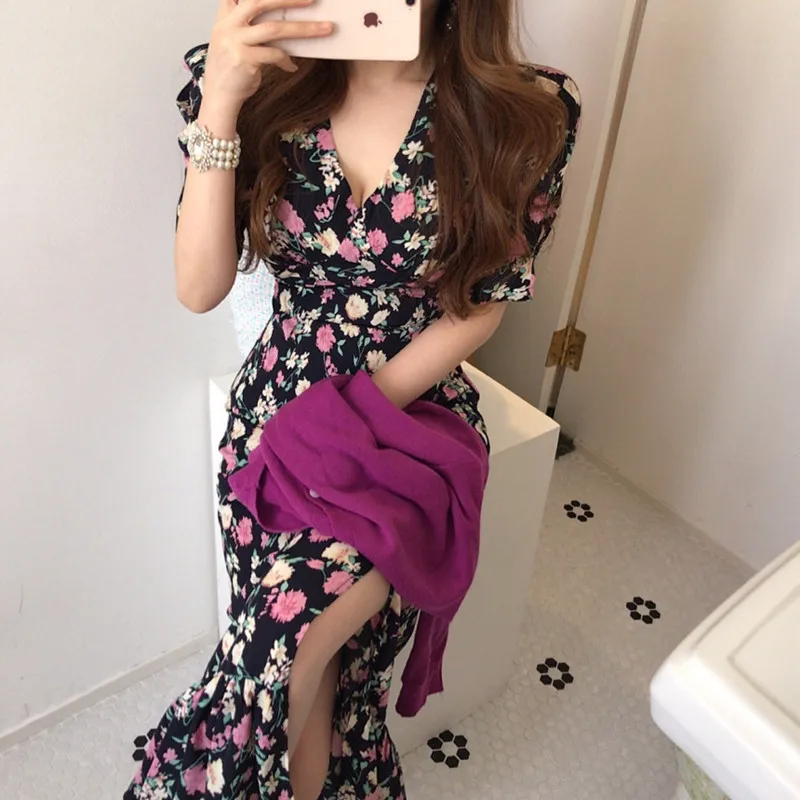 Платье женское средней длины SMTHMA, элегантное офисное шикарное платье-трапеция с V-образным вырезом и цветочным принтом, с коротким рукавом, ... 
Платье женское средней длины SMTHMA, элегантное офисное шикарное платье-трапеция с V-образным вырезом и цветочным принтом, с коротким рукавом, ...