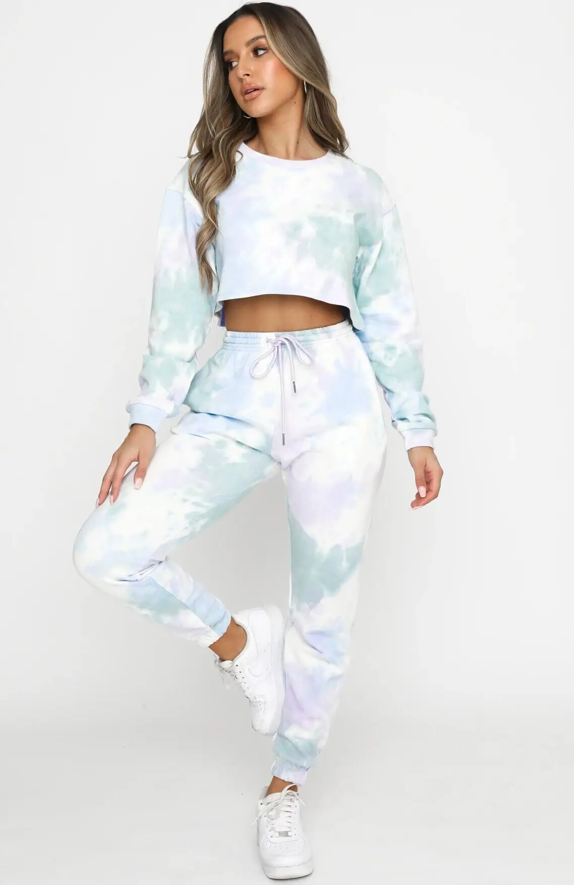 Women's Two Piece Set Casual Fleece Tracksuit Women Short Sweater Long SleeveTop +Tie-dye Printing Long Pants Lady Sport Suit
Women's Two Piece Set Casual Fleece Tracksuit Women Short Sweater Long SleeveTop +Tie-dye Printing Long Pants Lady Sport Suit