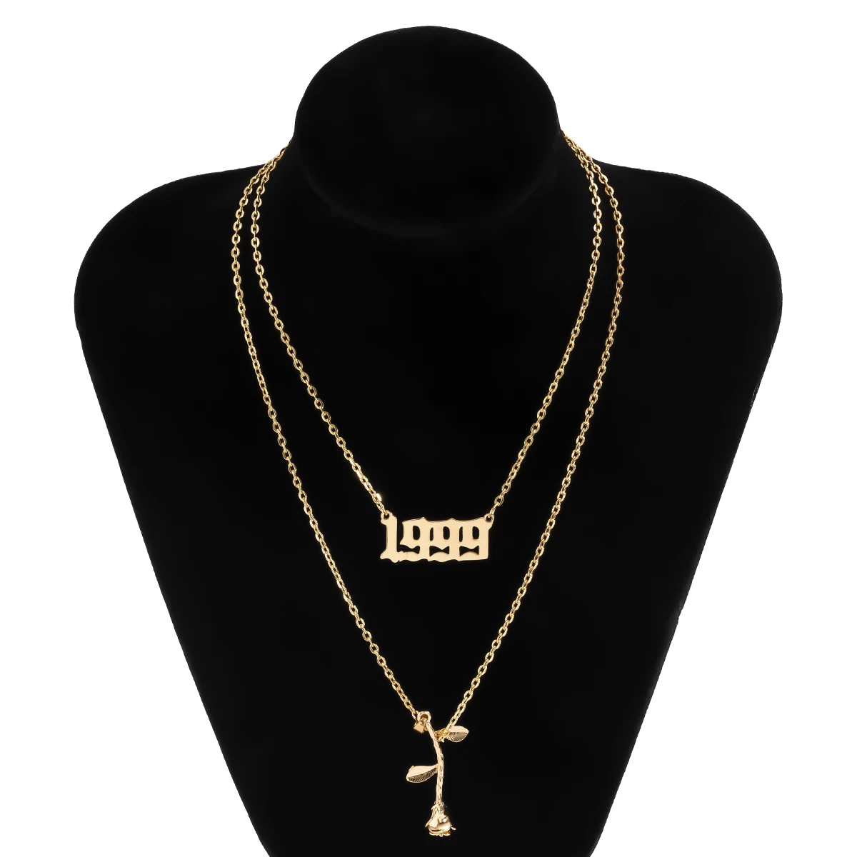 IngeSight.Z 2Pcs/Set Multi Layered Rose Flower Pendant Necklace Punk Letter Number Choker Necklace Collier for Women Men Jewelry
IngeSight.Z 2Pcs/Set Multi Layered Rose Flower Pendant Necklace Punk Letter Number Choker Necklace Collier for Women Men Jewelry