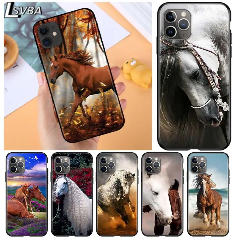 Horse animal running for Apple iPhone 12 Pro Max Mini 11 Pro XS Max X XR 6S 6 7 8 Plus 5S SE2020 Soft Black Phone Case
Horse animal running for Apple iPhone 12 Pro Max Mini 11 Pro XS Max X XR 6S 6 7 8 Plus 5S SE2020 Soft Black Phone Case