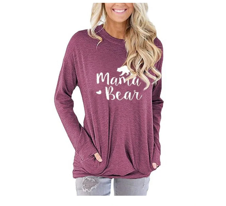 2021 cross border hot sale new printed round neck long sleeve multicolor T-shirt women's lovely Fashion Top
2021 cross border hot sale new printed round neck long sleeve multicolor T-shirt women's lovely Fashion Top