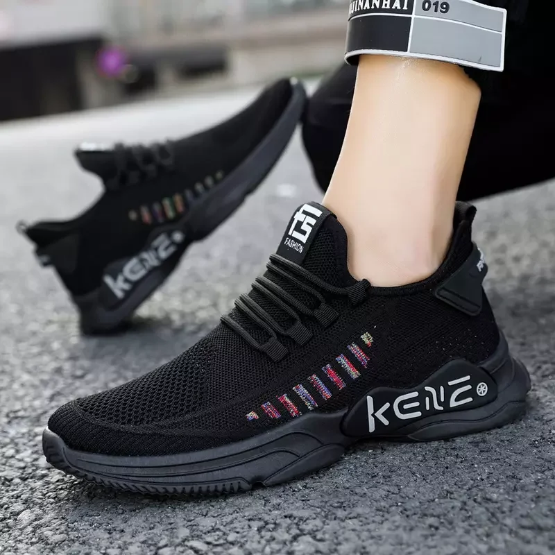 Men Running Shoes Lace Up Black Outdoor Unisex Sports Training Running Sneakers Spring Summer Mesh Athletic Shoes
Men Running Shoes Lace Up Black Outdoor Unisex Sports Training Running Sneakers Spring Summer Mesh Athletic Shoes