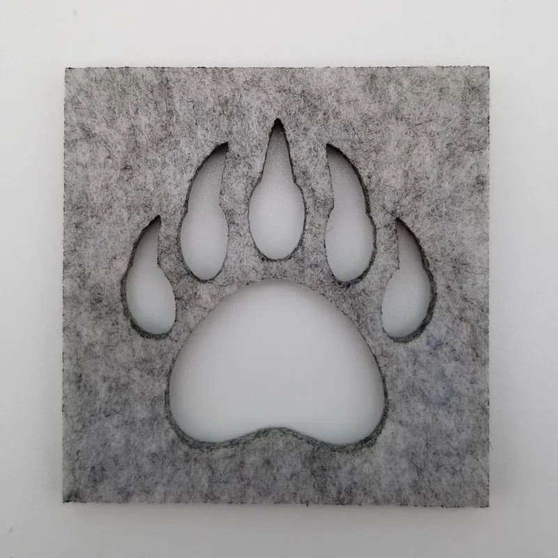 Terrible Black Bear Paw Felt Shapes Template Free Cut Felt Fabric Model Animal Palm For Wool Felt DIY Package Shorthorn Person 
Terrible Black Bear Paw Felt Shapes Template Free Cut Felt Fabric Model Animal Palm For Wool Felt DIY Package Shorthorn Person