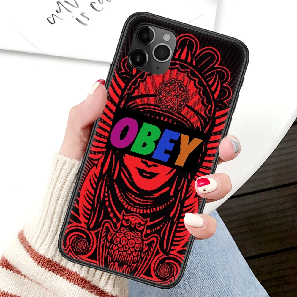 Brand Fashion Trend Obeyy Phone Case For Iphone 4 4s 5 5S SE 5C 6 6S 7 8 Plus X XS XR 11 12 Mini Pro Max 2020 black Back
Brand Fashion Trend Obeyy Phone Case For Iphone 4 4s 5 5S SE 5C 6 6S 7 8 Plus X XS XR 11 12 Mini Pro Max 2020 black Back