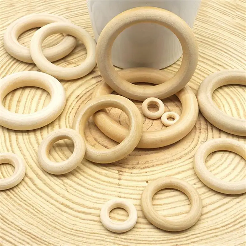 Wooden Ring Circle Natural Wood DIY Handicraft Decoration Baby Teether Rodent Teething Ring Montessori Toy Ornaments Accessories
Wooden Ring Circle Natural Wood DIY Handicraft Decoration Baby Teether Rodent Teething Ring Montessori Toy Ornaments Accessories