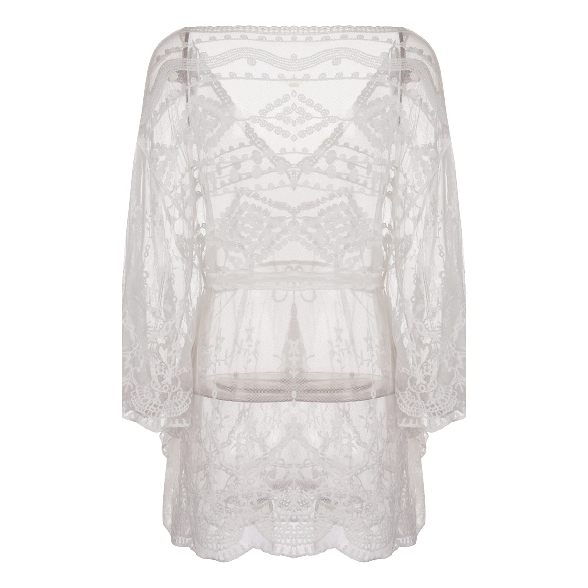 2021 Women Bikini Cover Up Dress Solid Long Sleeve V-Neck Waist Drawing Straps Smock Dress, Loose Sheer Mesh Swimwear Cover Up
2021 Women Bikini Cover Up Dress Solid Long Sleeve V-Neck Waist Drawing Straps Smock Dress, Loose Sheer Mesh Swimwear Cover Up