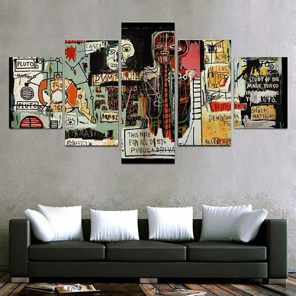 5 Pieces Wall Art Canvas Painting Abstract Graffiti Poster Modern Living Room Bedroom Home For Decoration Pictures
5 Pieces Wall Art Canvas Painting Abstract Graffiti Poster Modern Living Room Bedroom Home For Decoration Pictures