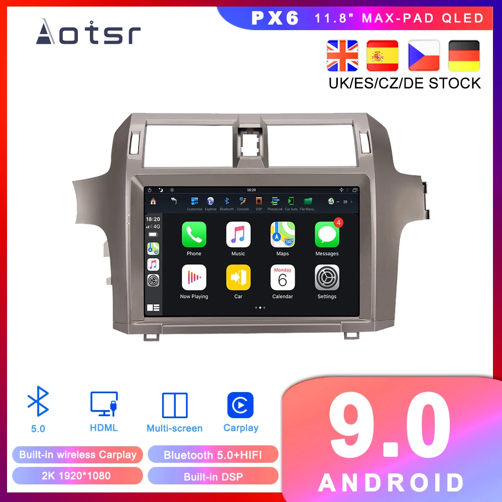 Автомагнитола Max-PAD для Lexus GX400, Lexus GX460 2010-2019, Android 9, PX6, автомобильный DVD-плеер, GPS-навигация, автомобильное радио, мультимедийный плеер 
Автомагнитола Max-PAD для Lexus GX400, Lexus GX460 2010-2019, Android 9, PX6, автомобильный DVD-плеер, GPS-навигация, автомобильное радио, мультимедийный плеер