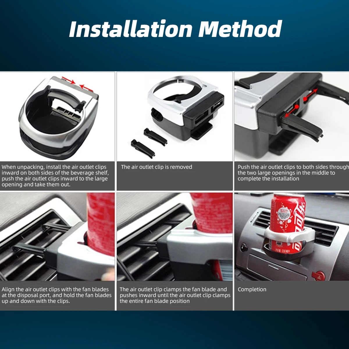 ANMONE Car Water Cup Holders Universal Car Truck Drink Holders Car Air Outlet Beverage Rack Door Mount Bottle Stands
ANMONE Car Water Cup Holders Universal Car Truck Drink Holders Car Air Outlet Beverage Rack Door Mount Bottle Stands
