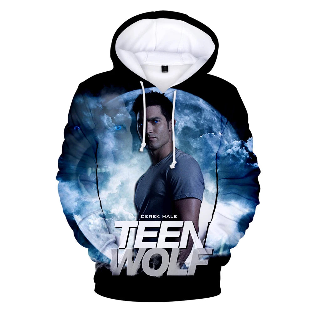 Принт высокое качество горячий мягкий чехол Teen Wolf Derek hale толстовки Herenkleding Harajuku
