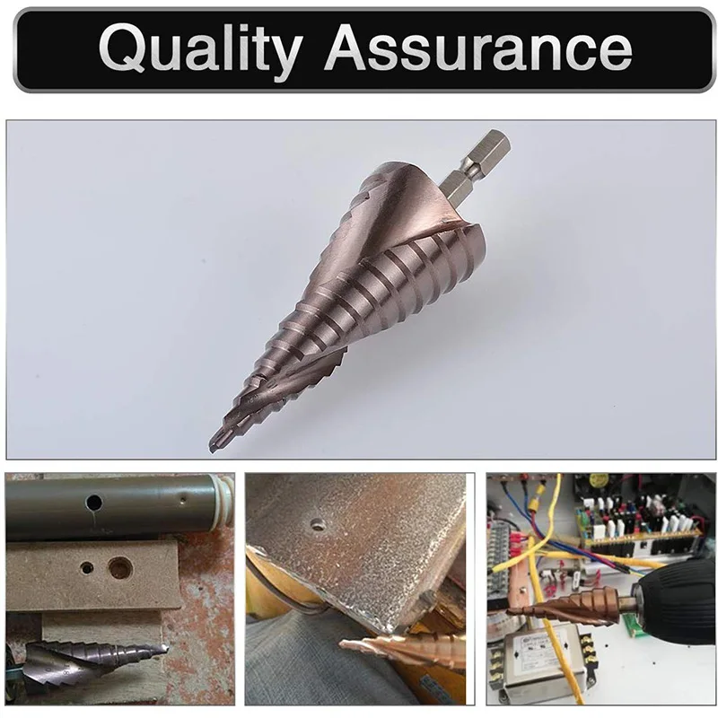 M35 HSS Co Step Drill Bit Cobalt Cone Drill Bits 4-32Mm Wood Stainless Steel Metal Hole Saw Tool Set Hex
M35 HSS Co Step Drill Bit Cobalt Cone Drill Bits 4-32Mm Wood Stainless Steel Metal Hole Saw Tool Set Hex