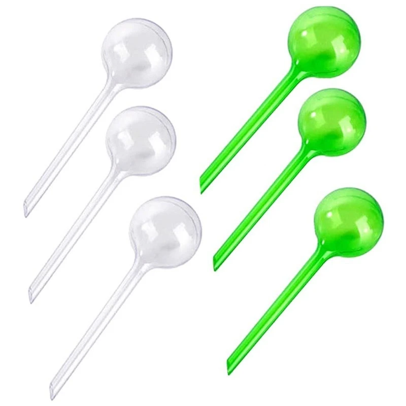 6Pcs Garden Watering Globes Automatic Watering Globes Plant Self Watering Bulb (Transparent&Green)
6Pcs Garden Watering Globes Automatic Watering Globes Plant Self Watering Bulb (Transparent&Green)