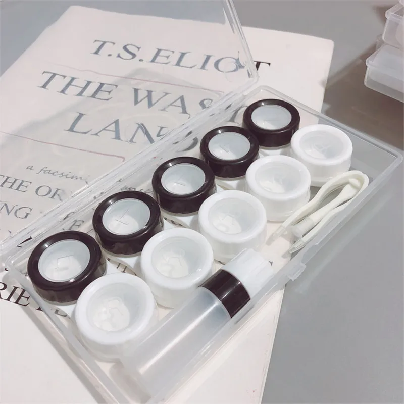 5 Packed Simple Contact Lens Case Solid color beauty lens Box contact lens storage box can as gift
5 Packed Simple Contact Lens Case Solid color beauty lens Box contact lens storage box can as gift