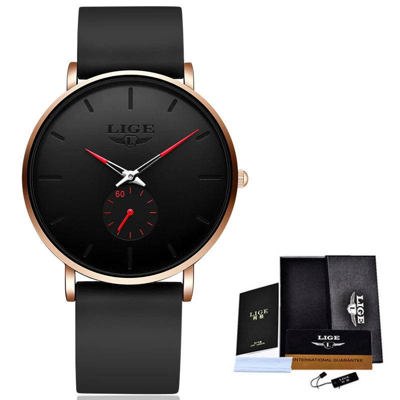 2020 LIGE Top Brand Luxury Watches Men Silicone Strap Ultra Thin Watches Men Classic Quartz Men's Wrist Watch Relogio Masculino
2020 LIGE Top Brand Luxury Watches Men Silicone Strap Ultra Thin Watches Men Classic Quartz Men's Wrist Watch Relogio Masculino