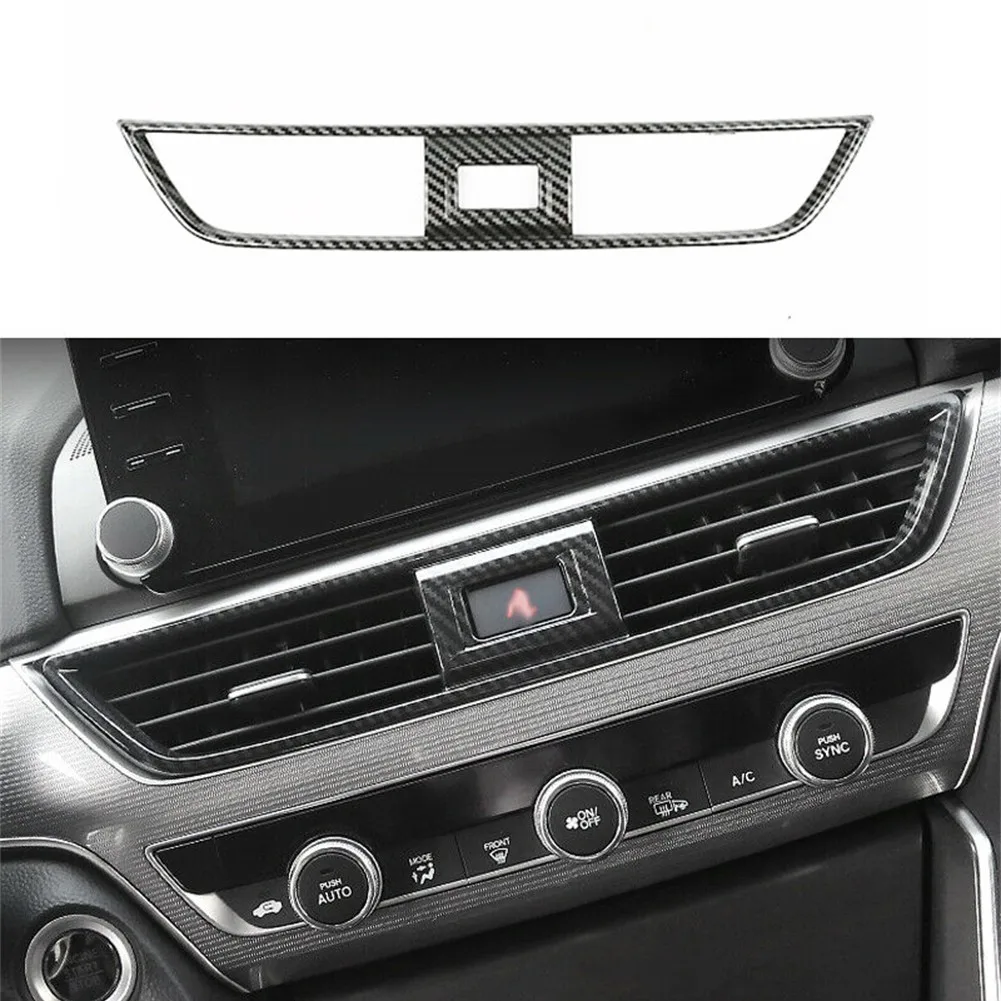 Central Control Air-conditioning Outlet Sticker ABS Carbon Fiber Console Middle Air Outlet Trim For Honda Accord 10th 2018-2021
Central Control Air-conditioning Outlet Sticker ABS Carbon Fiber Console Middle Air Outlet Trim For Honda Accord 10th 2018-2021